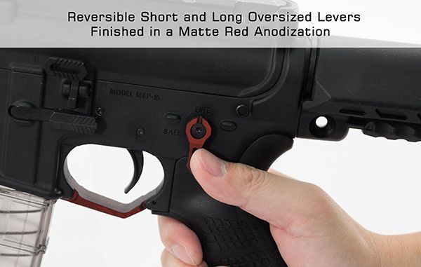 Предохранитель AR15 двусторонний Leapers AR15 TLT-TKSLTR matte red 2370.10.26 фото