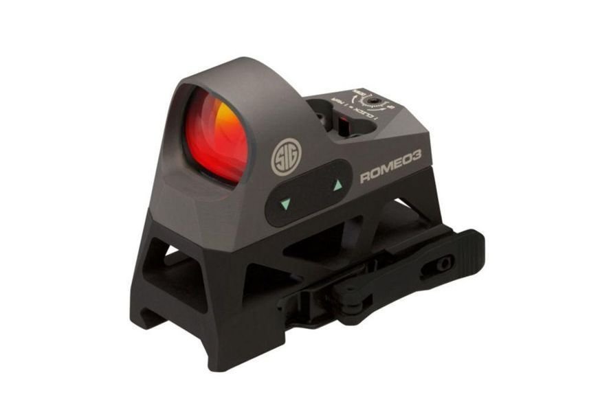 Коліматор SIG Sauer ROMEO 3 REFLEX SIGHT, 1x25MM, 3 MOA RED DOT, M1913 RISER 5002696 фото