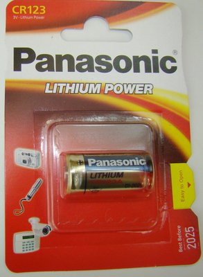 Батарея Panasonic CR 123 BLI 1 LITHIUM 3992.00.12 фото