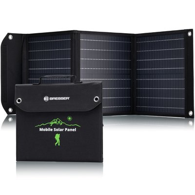 Портативний зарядний пристрій сонячна панель Bresser Mobile Solar Charger 40 Watt USB DC (3810040) 930149 фото