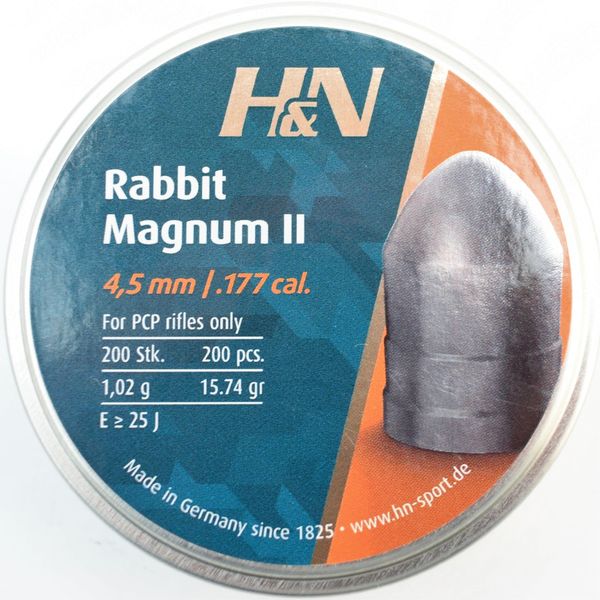 Кулі Rabbit Magnum II 1,02 гр. 4,5 мм 200 шт 1453.01.55 фото