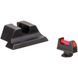 Комплект цілик + мушка TRIJICON FIBER SET RED для пістолета Glock 9mm / Glock .40 (крім MOS) 5003475 фото 1