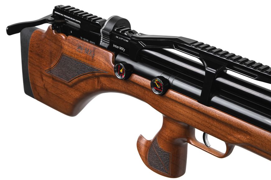 Пневматична редукторна PCP гвинтівка ASELKON MX7 WOOD 4.5 мм 1003766 фото