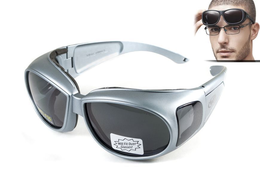 Окуляри захисні з ущільнювачем Global Vision OUTFITTER Metallic (gray) сірі 1АУТФ-ц20 фото