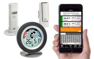 Термогігрометр для смартфонів TFA Cosy Radar WeatherHub 31400802 зовнішній датчик 31400802 фото