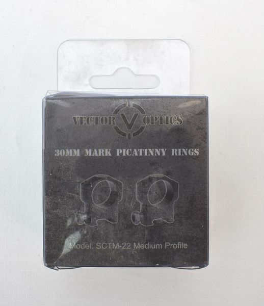 Кріплення кільця Vector Optics Tactical 30 mm Weaver, середні (SCTM-22) 5003028 фото