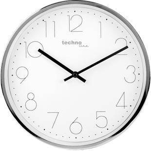 Годинник настінний сріблястий Technoline WT7210 White/Silver (WT7210) DAS301798 фото