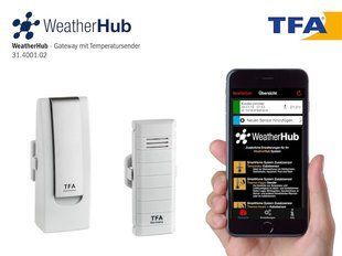Температурна станція для смартфонів WeatherHub SmartHome System Set1 TFA 31400102 31400102 фото