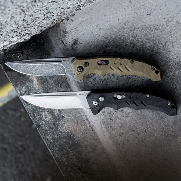 Ніж автоматичний Boker Plus Intention II 01BO483 Coyote 4008738 фото