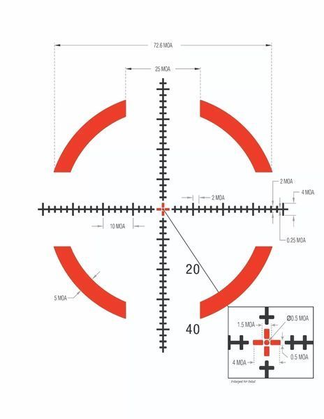 Приціл TRIJICON CREDO 1-6X24 55GR.223 SFP RED 5003467 фото