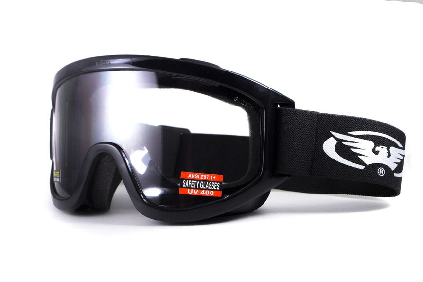 Захисні окуляри маска Global Vision Wind-Shield (clear) Anti-Fog, прозорі лінзи GV-WIND-CL1 фото