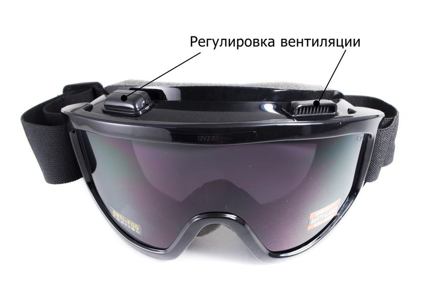 Защитные очки маска Global Vision Wind-Shield (clear) Anti-Fog, прозрачные линзы GV-WIND-CL1 фото