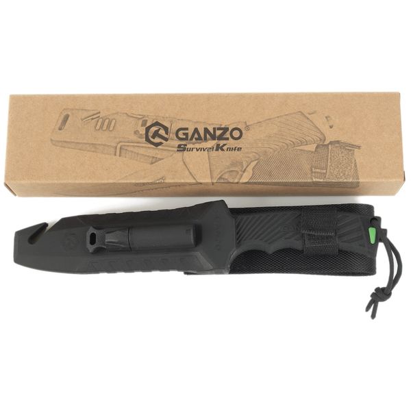 Нож Ganzo G8012V2-BK Black (G8012V2-BK) с Paracord G8012V2-BK фото