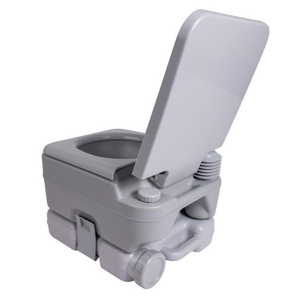 Біотуалет Bo-Camp Portable Toilet Flush 10 Liters Grey (5502825) DAS301637 фото