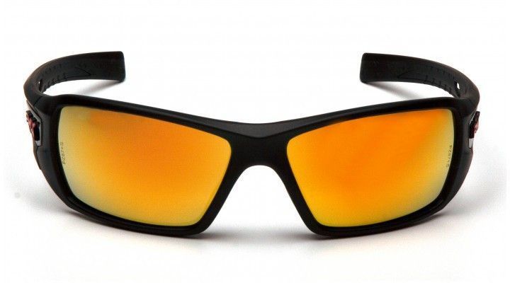 Открытыте защитные очки Pyramex VELAR (ice orange) оранжевые зеркальные 2ВЕЛАР-93 фото