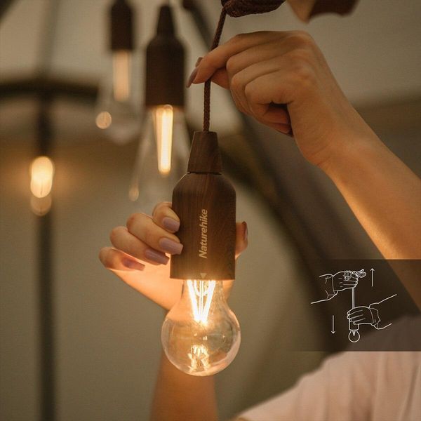 Фонарь кемпинговый Naturehike Bubble lamp 3A battery NH21ZM002 wood grain 6927595783771 фото