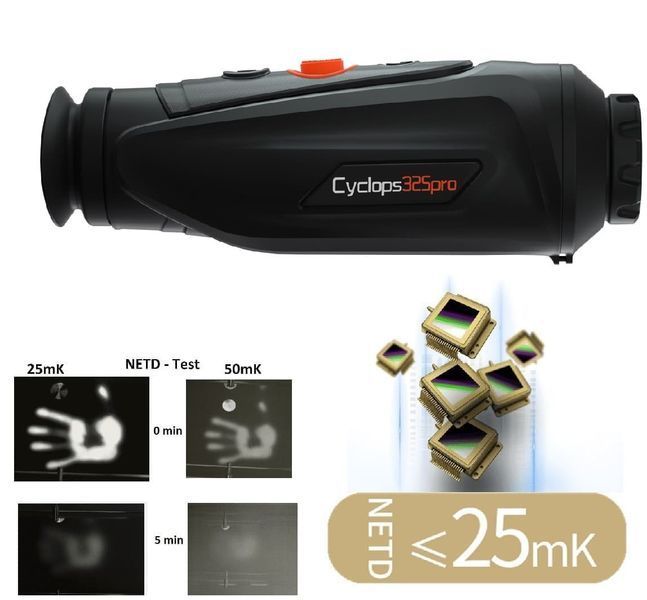 ThermTec Cyclops 325 Pro монокуляр тепловизор (1500м, F25, 384, wifi) 80145 фото