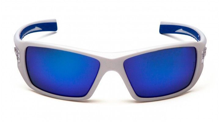 Окуляри захисні відкриті Pyramex VELAR White (ice blue mirror) сині дзеркальні 2ВЕЛАР-Б90 фото