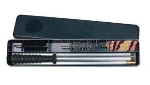 Набор для чистки MEGAline 410к. пластиковая коробка, алюминиевый шомпол 1425.00.06 фото