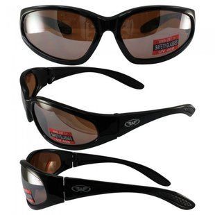 Очки защитные открытые Global Vision Hercules-1 (drive mirror) коричневые 1ГЕРК-50 фото