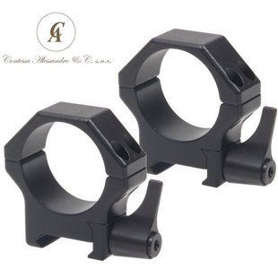 Быстросъемные стальные кольца Contessa 25.4 на Picatinny, низкие, высота 8 мм SPP01/A/SR фото