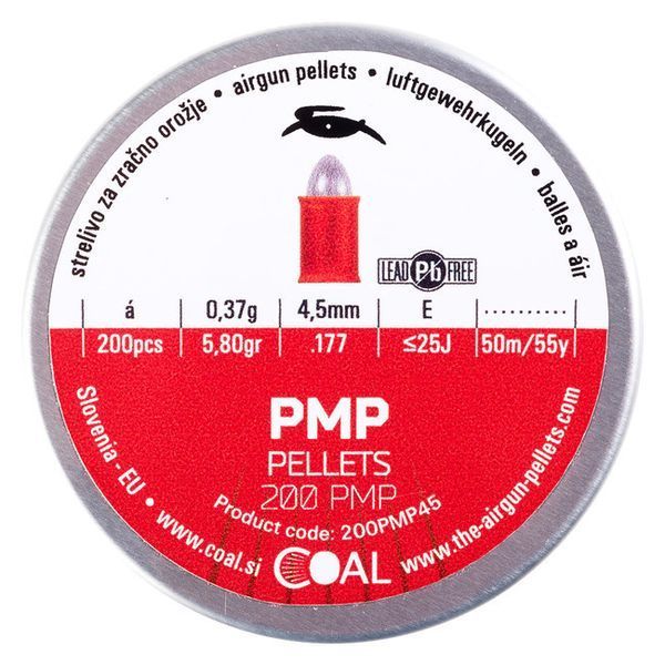 Пули пневматические Coal PMP кал. 4.5 мм 0.37 г 200 шт/уп 3984.00.34 фото