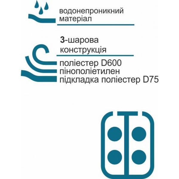 Кофр для вудок двосекційний КВ-3а, 160х22х11 КВ-3а фото