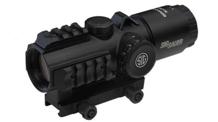 Призматический колиматорный прицел Sig Sauer BRAVO5 BATTLE SIGHT, 5X32MM HORSESHOE DOT ILLUM RETICLE 5003283 фото