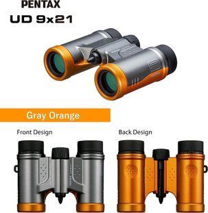 Бінокль Pentax UD 9x21 Grey Orange (61814) 930263 фото