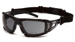 Очки защитные с уплотнителем Pyramex Fyxate (gray) H2MAX Anti-Fog, серые 2ФИКС-20 фото