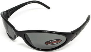 Окуляри поляризаційні BluWater Venice Polarized (gray) сірі в чорній глянцевій оправі BW-VENIG-GR2 фото