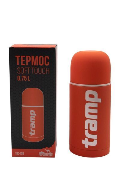 Термос TRAMP Soft Touch 0,75 л, Помаранчевий TRC-108-orange фото