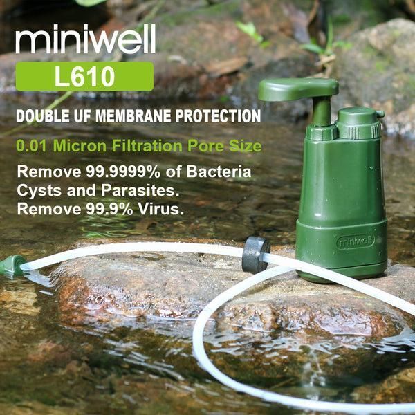 Фільтр для води портативний туристичний Miniwell L610 1000L green 6951533261014 фото