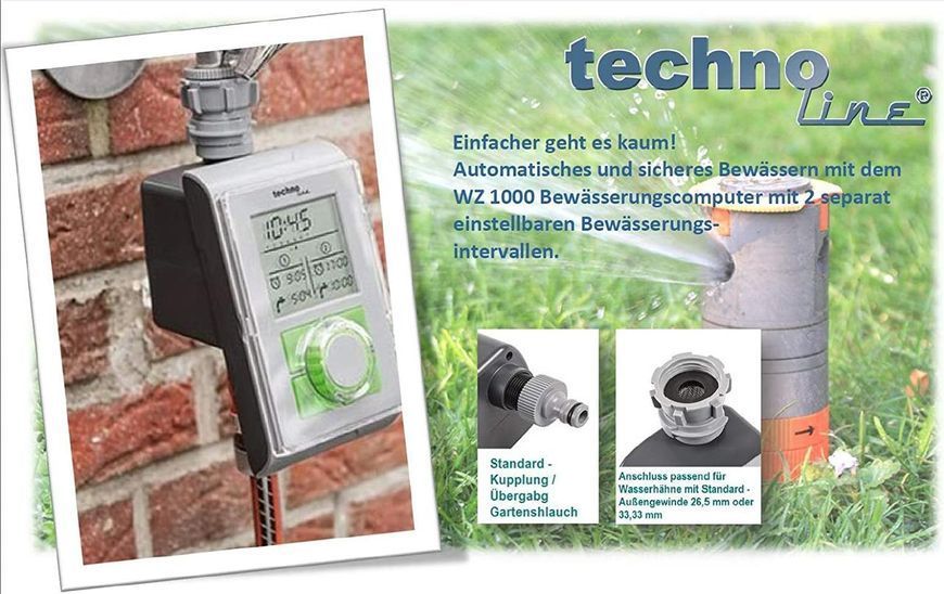Таймер для поливу Technoline WZ1000 Grey (WZ1000) DAS301827 фото