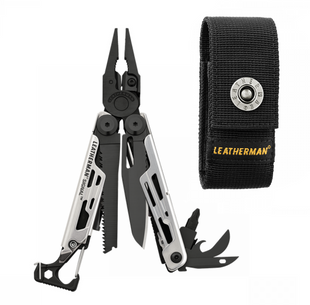 LEATHERMAN SIGNAL BLACK & SILVER 832625 мультитул з чохлом, у коробці 4008805 фото