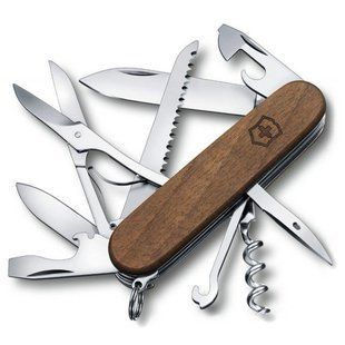 Швейцарський ніж Victorinox Huntsman Wood, горіхові накладки 1.3711.63B1 4008185 фото