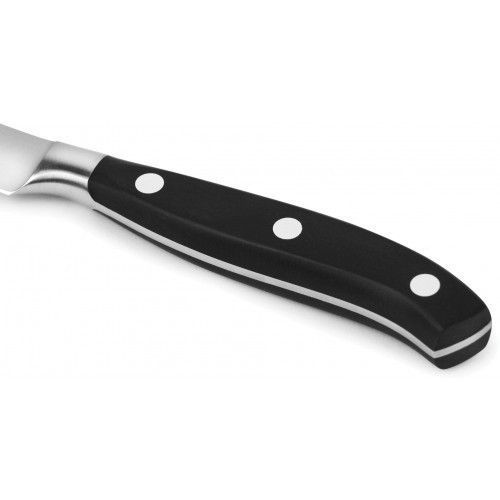 Кухонный кованый профессиональный нож Victorinox для стейков 7.7203.12G в подарочной упаковке 4006959 фото