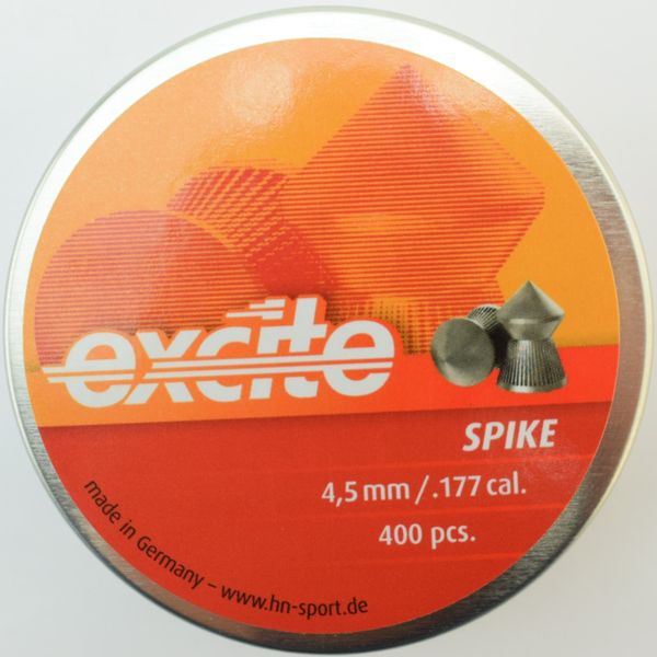 Пули пневматические Excite Spike, 400 шт/уп, 0.56 г, 4.5 мм 1453.02.95 фото