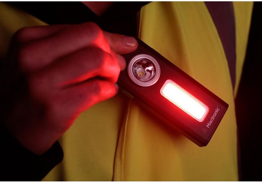 Ліхтарик на магніті Mactronic Flagger 500Lm акумуляторний, зарядка USB DAS301719 фото