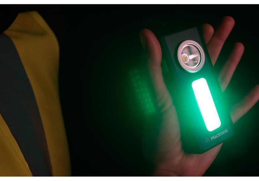 Ліхтарик на магніті Mactronic Flagger 500Lm акумуляторний, зарядка USB DAS301719 фото
