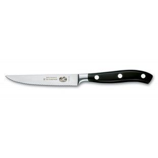 Кухонный кованый профессиональный нож Victorinox для стейков и томатов 7.7203.12WG в подарочной упаковке 4000085 фото