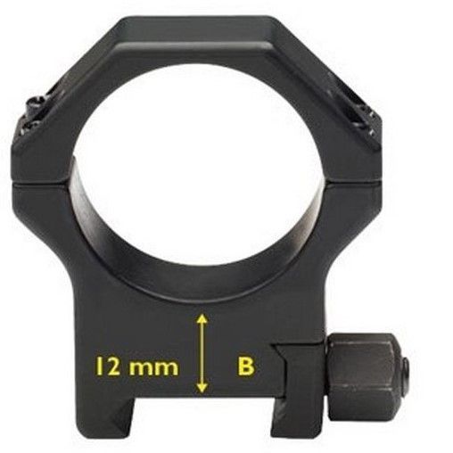 Стальные кольца Contessa Picatinny Ring 34 мм, средние SPP03/B фото