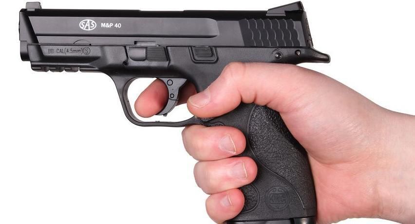 Пистолет пневматический SAS MP-40 Metal 4.5 мм, 120 м/с 2370.30.03 фото