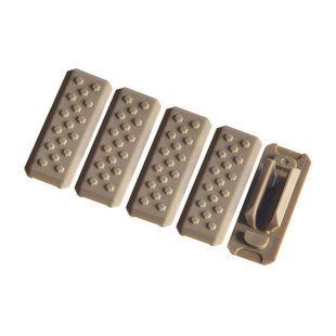 Накладки на цівку M-LOK Strike industries SI-MLOK-Cover-V1-FDE (5 штук) 7002002 фото