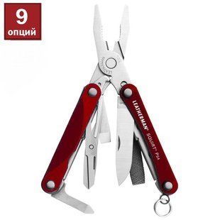 Мультитул LEATHERMAN Squirt PS4 RED 4005575 фото