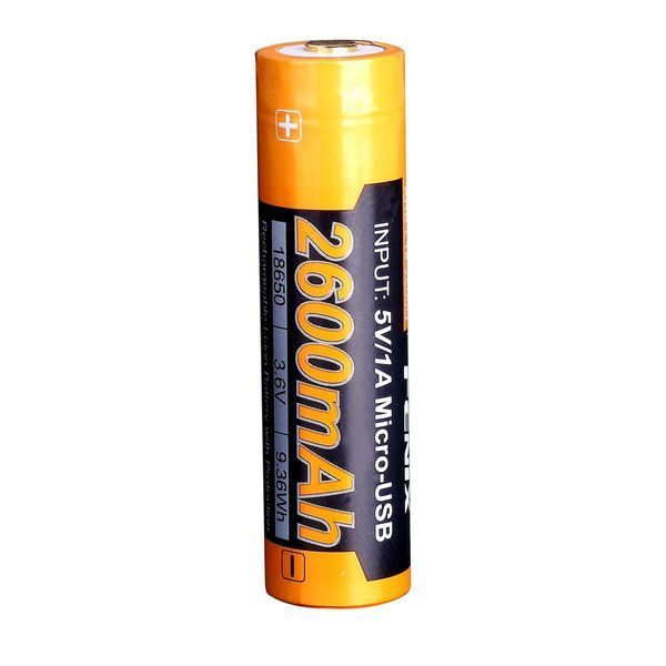Акумулятор 18650 Fenix 2600 mAh ARB-L18-2600U micro usb зарядка ARB-L18-2600U фото