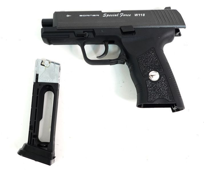 Пистолет пневматический BORNER W118 Heckler & Koch Blowback W118 фото