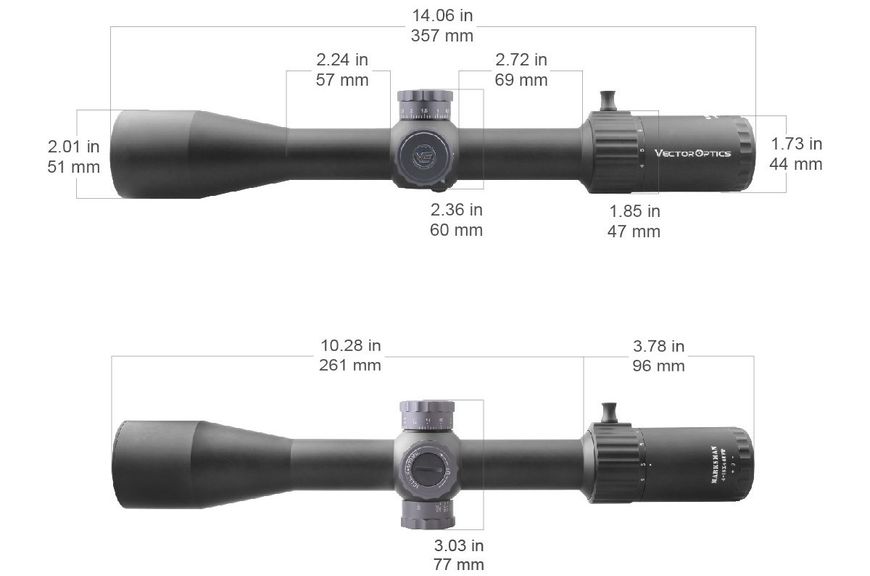Прицел оптический Vector Optics Marksman 4-16x44 (30mm) SCFF-25 FFP 30мм 5003088 фото