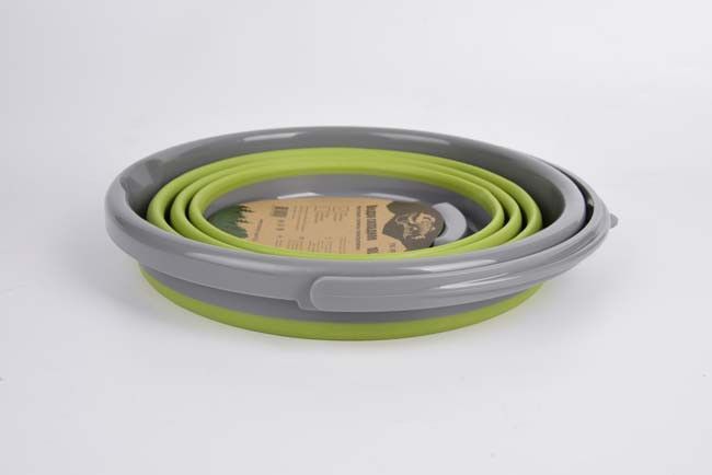 Відро TRAMP складане силіконове 10л, Олива TRC-091-olive фото