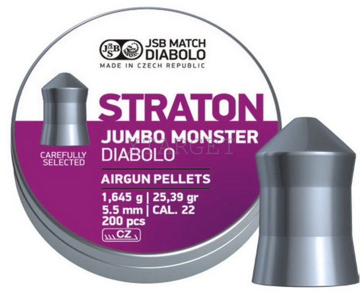 Пульки JSB Diabolo Straton Monster 5.51мм, 1.645г (200шт) 1453.05.36 фото